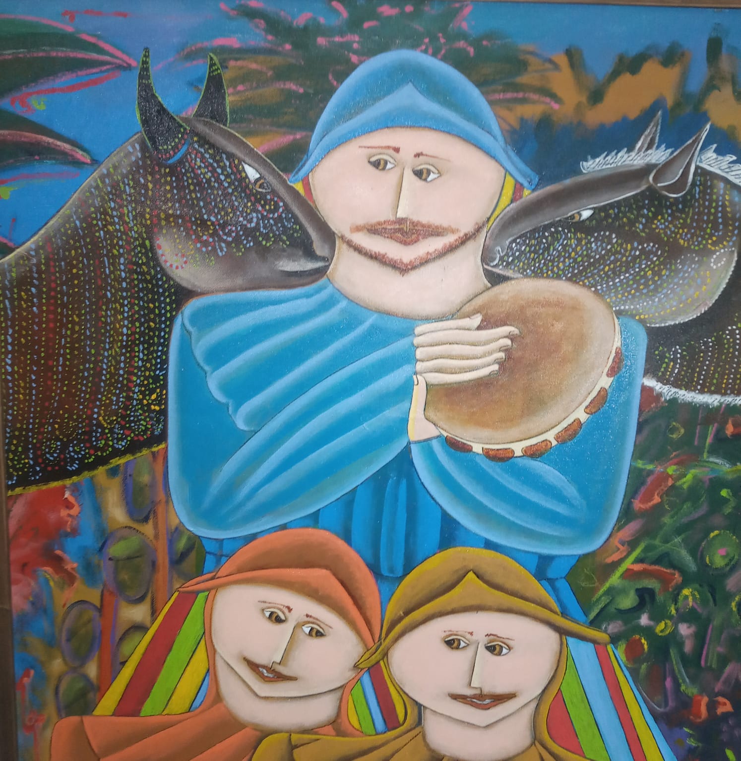 Uma das telas da exposição "Maranhão Meu Maranhão", de Fransoufer. Reprodução